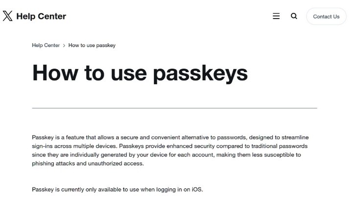 钟楼苹果维修店铺分享iOS用户如何通过通行密钥(Passkey)登录 